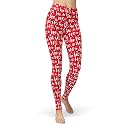 sissycos Women's Christmas Halloween Crossover Leggings High Waisted