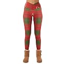 sissycos Women's Christmas Halloween Crossover Leggings High Waisted