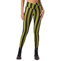 sissycos Women's Christmas Halloween Crossover Leggings High Waisted