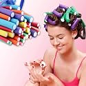 Sister Hair Flexi Rods | PACK OF 10 | Curlers | Flexible Rods Set | Bendy rollers | For Girls Women Ladies Kids | Soft Foam Twist-Flex rods | For Short, Medium, Long hair Curls | PACK OF 10 |
