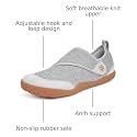 Diabetic Slippers Women Arthritis Edema Swollen Feet House Shoes Mens Orthopedic Adjustable Barefoot Walking Shoes Wide Width Arch Support Sandals for Indoor Outdoor Light Grey