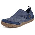 Women's Wide Toe Diabetic Shoes Men's Adjustable Walking Shoes Comfortable Arthritis Edema Barefoot Moccasin Slippers Lightweight Slip On Sandals Non-Slip Zero Drop Sole Blue