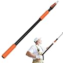 SISUPASSIE Telescoping Extension Pole, Reach to 26FT Telescoping Pole Multi-Purpose 5-20FT Lightweight, Sturdy with Universal Twist-on Metal Tip Extendable for Dusting Painting Window Cleaning