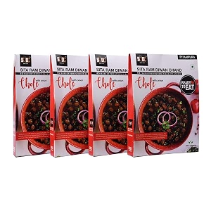 sita ram diwan chand ready to eat chole with onion 300 gram each  no preservatives  no artificial flavors  100 natural ingredients amp vegetarian  tasty snacks - pack of 4