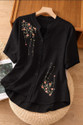Sita Ramam Fashion Casual Short Sleeve Embroidered