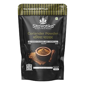 sitavatika natural dhaniya powder 100gm no added colours and chemicals with rich nutty flavor nutritional and healthy spices coriander powder