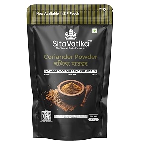 sitavatika natural dhaniya powder 500gm no added colours and chemical with authentic indian taste coriander powder