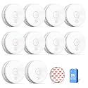 SITERWELL 10 Pack Smoke Detector, 10 Year Product Life Fire Alarm