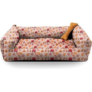 sitsnooze xxxl dog bed 45kg for tibetan mastiff saint bernard bully kutta - giant orthopedic washable mattress heavy duty calming sofa lounger waterproof cushion print 11 xxxl