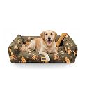 SITSNOOZE Small Dog Bed (Up to 5kg) for Shih Tzu, Pomeranian, Chihuahua Puppies - Plush Soft Washable Bed, Orthopedic Cushion, Indoor Waterproof Anti-Slip Bottom Pet Mattress (Print 2, S)
