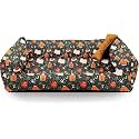 SITSNOOZE Medium Dog Bed (5 to 10kg) for Beagle, Pug, French Bulldog - Extra Soft Washable Lounger Cushion, Orthopedic Mattress, Waterproof Anti-Slip Base Luxury Cotton Pet Bed (Print 3, M)