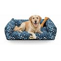 SITSNOOZE Large Dog Bed (10 to 20kg) for Labrador, Golden Retriever, German Shepherd - Orthopedic Washable Sofa Mattress, Luxury Soft Warm Winter Lounger Cushion, Waterproof Pet Bed (Print 4, L)