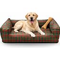 SITSNOOZE Small Dog Bed (Up to 5kg) for Shih Tzu, Pomeranian, Chihuahua Puppies - Plush Soft Washable Bed, Orthopedic Cushion, Indoor Waterproof Anti-Slip Bottom Pet Mattress (Print 7, S)