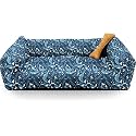 SITSNOOZE Plush Lounger Dog Bed &amp; Cat Bed Furniture | Soft &amp; Cozy Pet Sofa Bed with Raised Edges | Comfortable, Washable &amp; Durable Pet Bed for Dogs and Cats | Colour: Green Printed (Blue, 3XL)