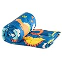 Sivio Cotton Weighted Blanket for Sleeping, 36"x48" 3 lbs, Blue Dinosaur