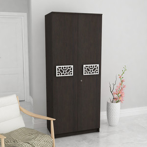 sivom spacy multipurpose 2 door closet engineered wood 2 door wardrobe