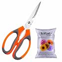 SIVON Multipurpose Scissors for Home Gardening, Kitchen, and Household Use | Plant Cutter With Steel Blades &amp; Comfortable Grip