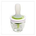 Sixfire Chef's Basting with Oil Brush Set with Thick Glass Docking Bowl and Silicon Oil Brush for Cooking, Barbeque, Baking and Grilling and Silicon Oil Brush (Bowl&Silicon Oil Brush)