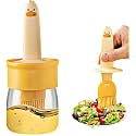 Sixfire Glass Olive Oil Dispenser for Kitchen, 2 in 1 Oil Dispenser Bottle with Silicone Basting Brush for Cooking Vinegar Sauce BBQ Grill Frying Baking,Air Fryer.