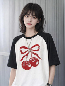SIXTEENLINES Printed Women Round Neck Reversible White