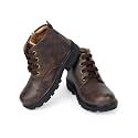 SIYA Freeplay Kids Stylish Lace-Up Ankle Boots for Boys &amp; Girls | Side Zipper Casual Boots | Comfortable Anti-Slip Winter Boots for Kids