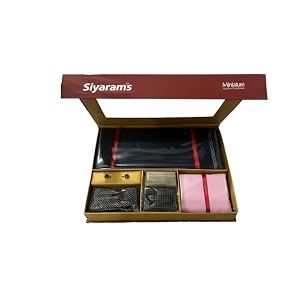 Siyarams suit length gift pack for men