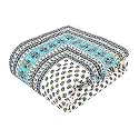 SJ Art &amp; Crafts 410 TC Jaipuri Rajasthani Traditional Light Weight Pure Cotton Double Bed Soft Jaipuri AC/Winter Quilt/Razai Floral Multi Print (Size 90 X 105 inch Stitch Including)