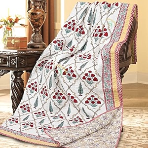 sj art amp crafts jaipuri razai rajsthani traditional machine stitched light weight pure cotton winter and summer jaipuri ac quilt razairajaiblanketcomforter size- king 90x108 inch