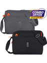 SJ Enterprises Black, Grey Sling Bag combo 2set Bag Sling Bag Stylish Crossbody Shoulder Bag for Travel & Casual