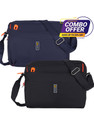 SJ Enterprises Blue, Black Sling Bag combo 2set Bag Sling Bag Stylish Crossbody Shoulder Bag for Travel & Casual