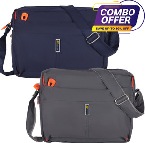 sj enterprises grey blue sling bag combo 2set bag sling bag stylish crossbody shoulder bag for travel  casual