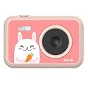 SJCAM FunCam 2" LCD HD Digital Action Camera | Full HD 1080P | for Video Recording, Photo Shooting, Timelapse Video | Cartoon Print with in-Built Games for Children &amp; Adult Kids (FunCam Rabbit)