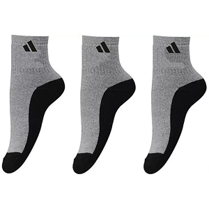 sjeware men and women ankle length socks pack of 3 grey