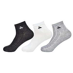 sjeware men and women solid ankle length socks pack of 3 sjw-6016