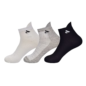 sjeware men and women solid ankle length socks pack of 3 sjw-6026