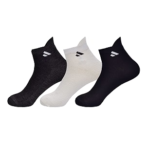 sjeware men and women solid ankle length socks pack of 3 sjw-6024