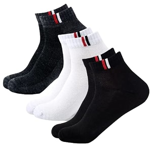 sjeware women39s polyester men and solid ankle length socks pack of 3 multicolour