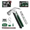SK 8-Piece Hammer Tool Set, 8 oz Stubby Claw Hammer Gifts for Men