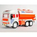 My First Wheels Oil Tanker Friction Powered Realistic Big Size Automobile Construction Engineering Plastic Toy Vehicle for Kids
