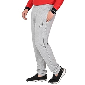 SK Wardrobe Mens Solid Cotton Track Pant