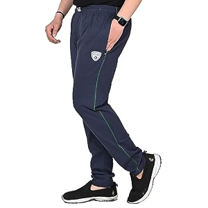 SK Wardrobe Mens Solid Cotton Track Pant