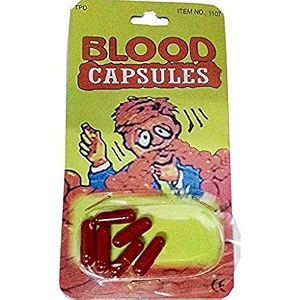 ska kid magic tricks mystery blood capsule fake blood capsules for party pranks and fun red set of 6