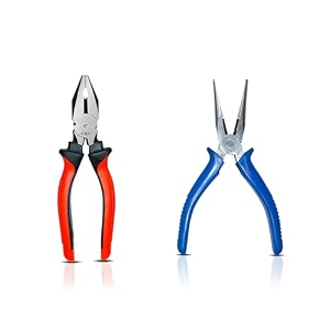 skadioo combination amp nose plier combo  tools 8-inch cutting plier tool kit wcombination plier plier set nose pliers amp more - industrial amp plumber hand tools 2 pieces