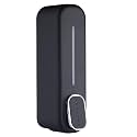 SKADIOO Nero Black soap Dispenser wall Mounted for Bathroom | Wash Basin | Liquid Sanitizer Shower Gel Dish Wash Soap Dispenser for Bathroom Kitchen 400Ml Pack of (1, Capsule Black, ABS Plastic)