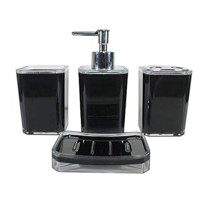 skadioo soap dispenser for bathroom soap dispenser wall mounted dispenser for bathroom bathroom accessories set for home toothbrush holders bathroom set brush holder for bathroom wall black