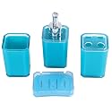 SKADIOO Soap Dispenser for Bathroom, Soap Dispenser Wall Mounted, Dispenser for Bathroom, Bathroom Accessories Set for Home, Toothbrush Holders, Bathroom Set, Brush Holder for Bathroom wallGREEN