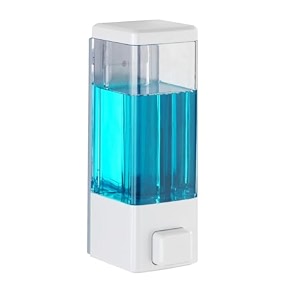 skadioo soap dispenser wall mounted for bathroom  wash basin  liquid sanitizer shower gel dish wash soap dispenser for bathroom kitchen 400ml pack of 1 classic soap dispenser white abs plastic