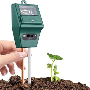 skadioo solar ph meter for soil testing - new 3 in 1 soil moisture sensor  soil ph meter for agriculture amp solar light meter  moisture meter for plants also acidity tester  no battery needed