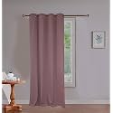 SKANDA FAB © Cotton Solid Window Curtain, 5Ft, Eyelet, 100% Cotton, Washable Lilac Purple 1 PCS