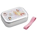 Skater ALB5NV68998 Aluminum Lunch Box, 12.5 fl oz (370 ml), For Children, Heat Preservation, Lunch Belt Included, Made in Japan, Disney Princess 25